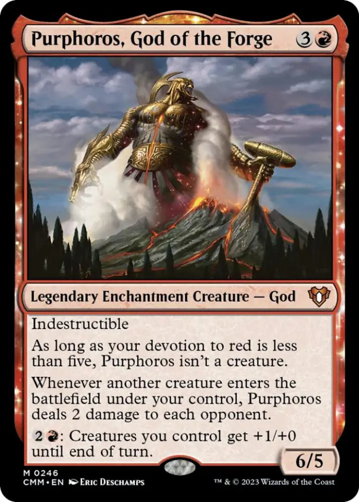 Purphoros God of the Forge [Commander Masters] - MTG Single