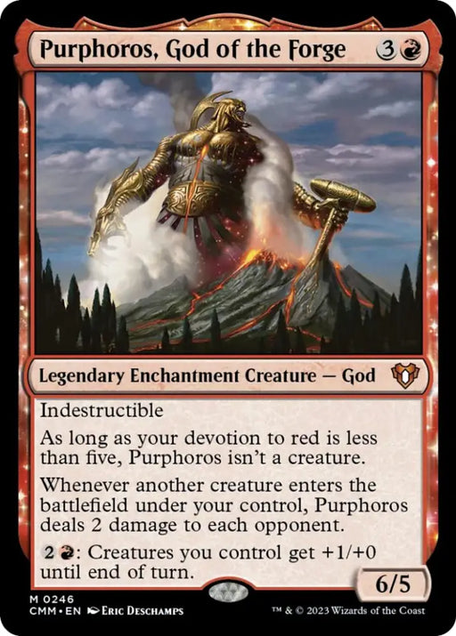 Purphoros God of the Forge [Commander Masters] - MTG Single
