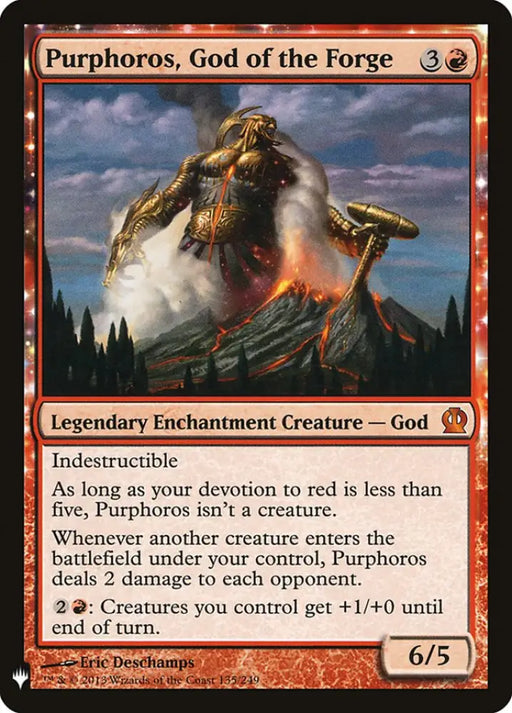 Purphoros God of the Forge [Mystery Booster] - MTG Single