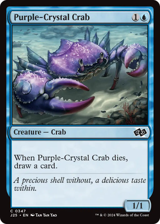 Purple-Crystal Crab [Foundations Jumpstart] - MTG Single
