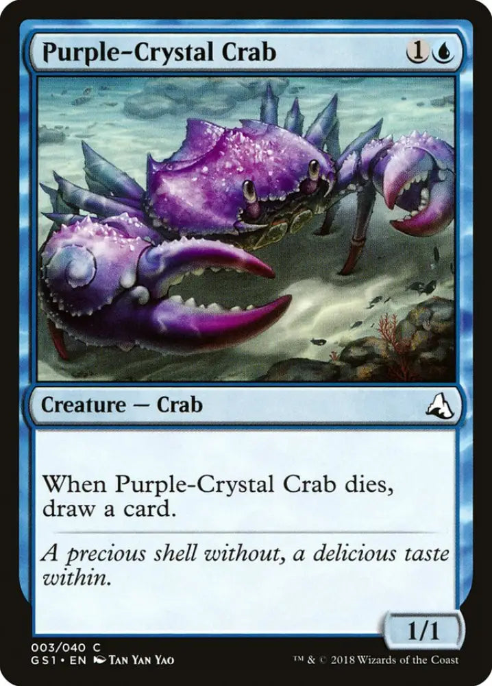 Purple-Crystal Crab [Global Series Jiang Yanggu & Mu Yanling] - MTG Single