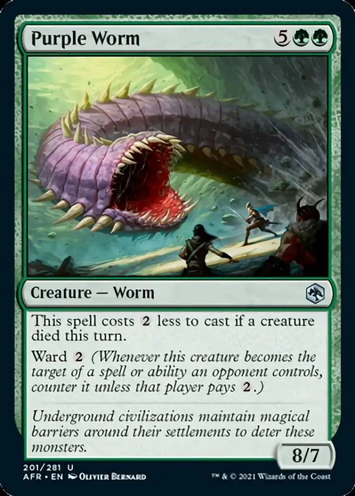 Purple Worm [Dungeons & Dragons: Adventures in the Forgotten Realms] - MTG Single