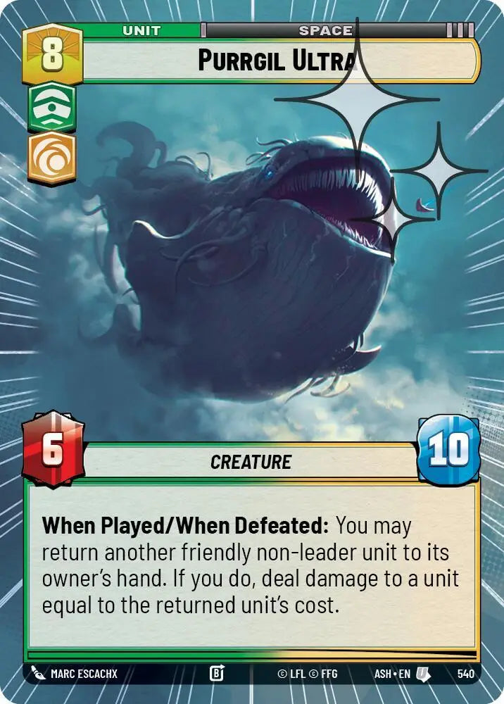 Purrgil Ultra (Hyperspace Foil) (540) [Ashes of the Empire]