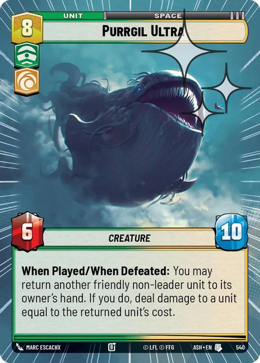 Purrgil Ultra (Hyperspace Foil) (540) [Ashes of the Empire]
