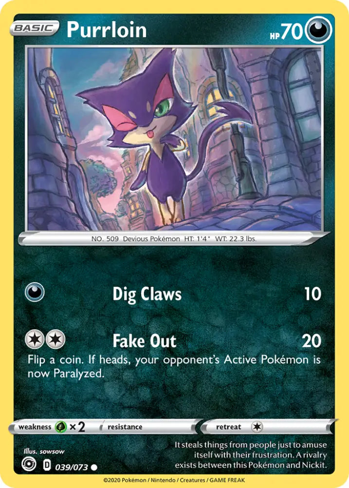 Purrloin (039/073) [Sword & Shield: Champion’s Path] - Pokemon Single