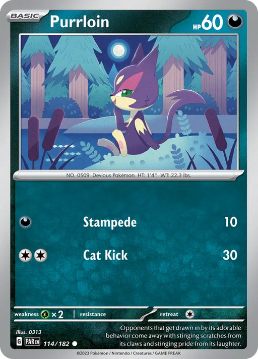 Purrloin (114/182) [Scarlet & Violet: Paradox Rift] - Pokemon Single