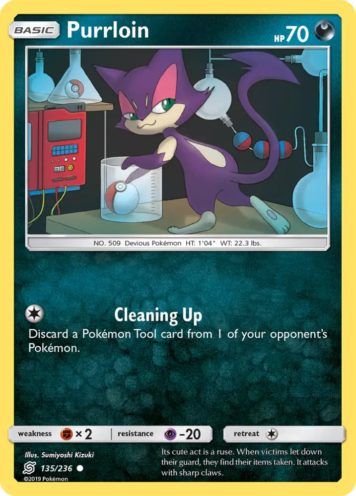 Purrloin (135/236) [Sun & Moon: Unified Minds] - Pokemon Single