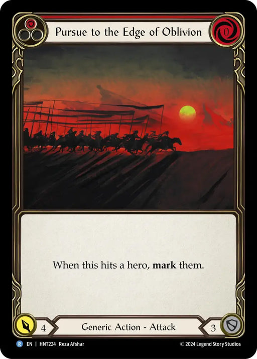 Pursue to the Edge of Oblivion (Red) [The Hunted] - Flesh And Blood Single