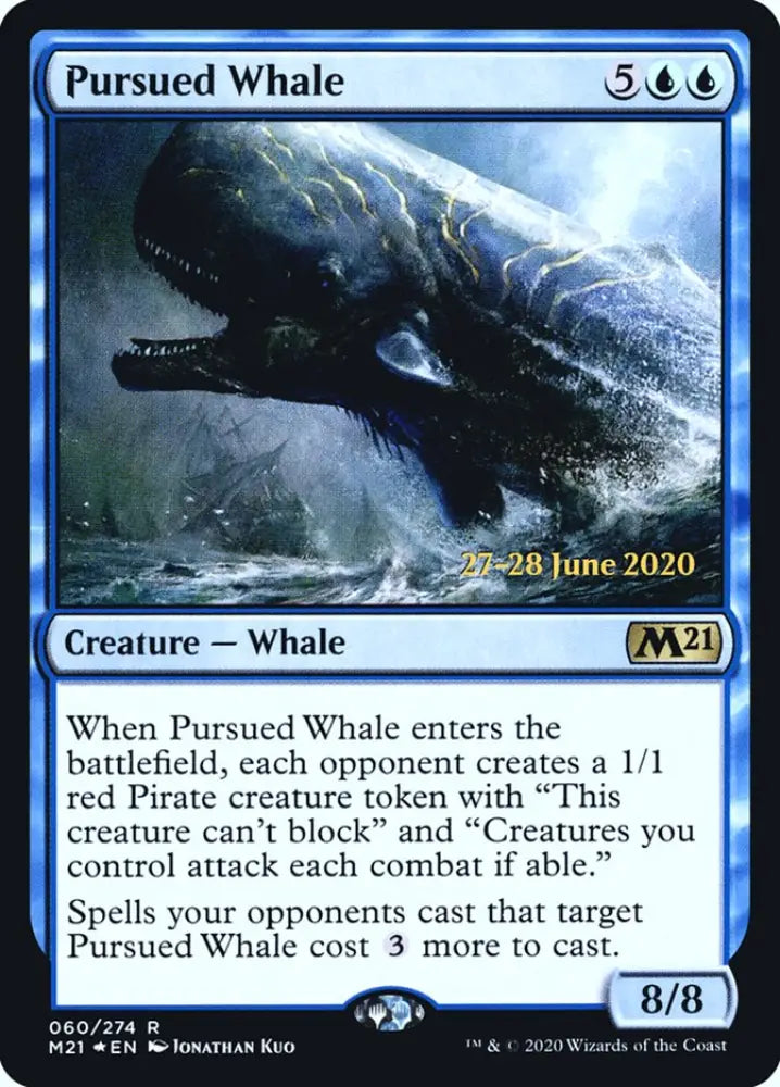 Pursued Whale [Core Set 2021 Prerelease Promos] - MTG Single