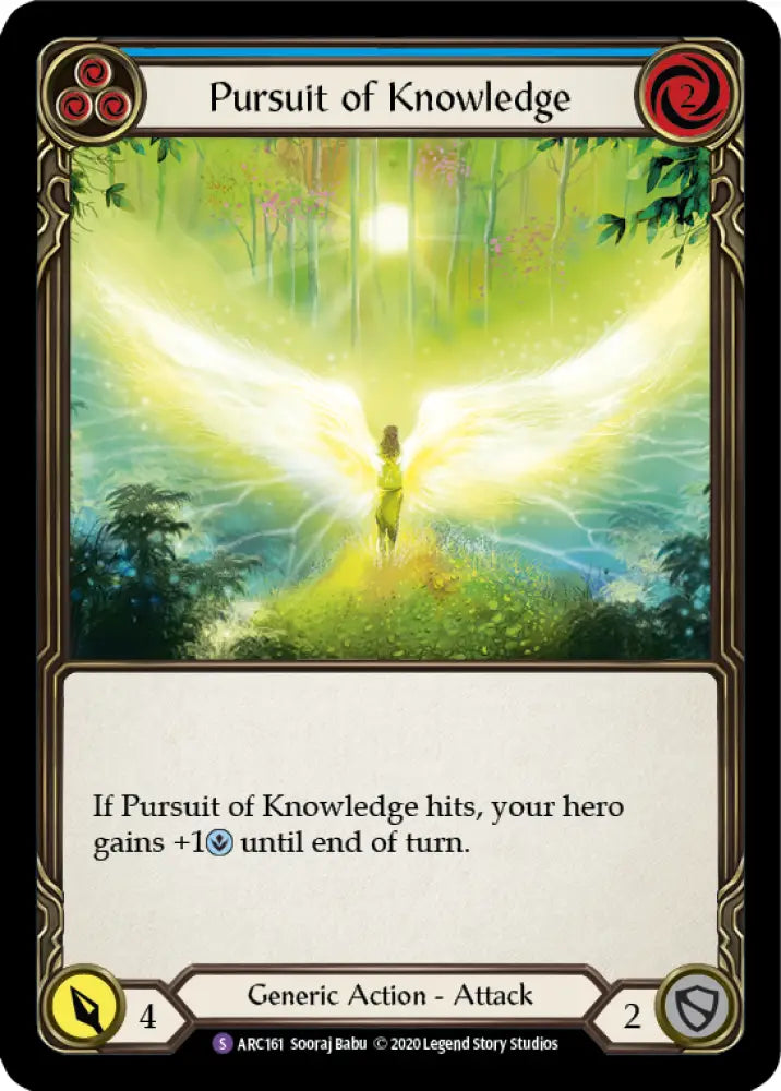 Pursuit of Knowledge [Arcane Rising Unlimited] Unlimited Rainbow Foil - Flesh And Blood Single