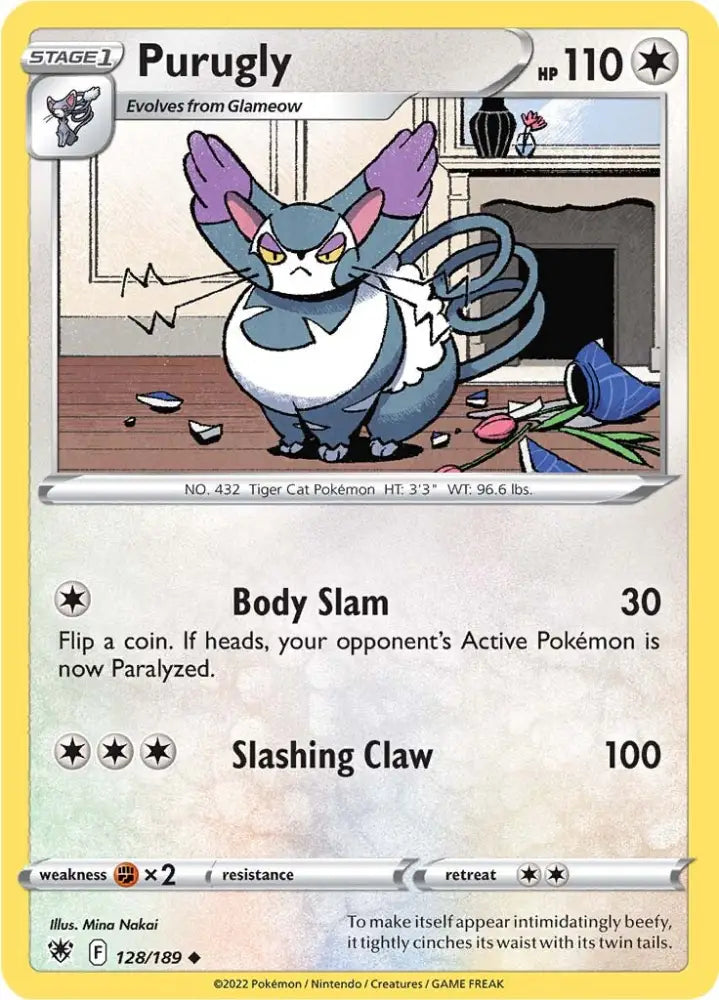Purugly (128/189) [Sword & Shield: Astral Radiance] - Pokemon Single