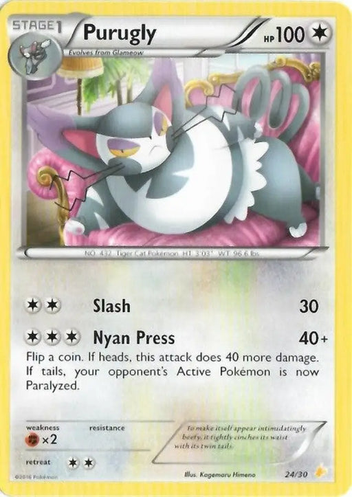 Purugly (24/30) [XY: Trainer Kit 3 - Pikachu Libre] - Pokemon Single