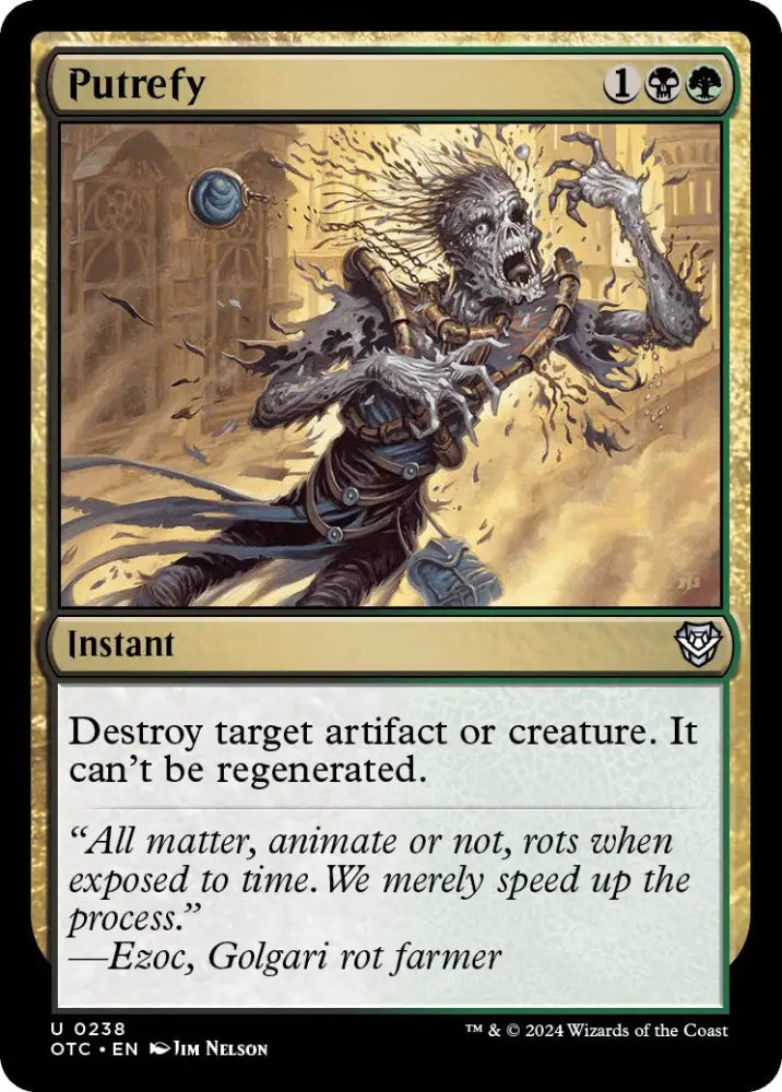 Putrefy [Outlaws of Thunder Junction Commander] - MTG Single