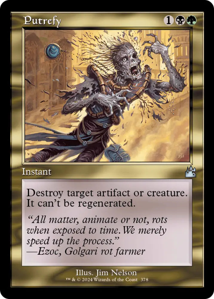 Putrefy (Retro Frame) [Ravnica Remastered] - MTG Single