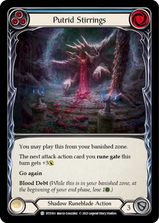Putrid Stirrings (Blue) [Dusk Till Dawn] Rainbow Foil - Flesh And Blood Single