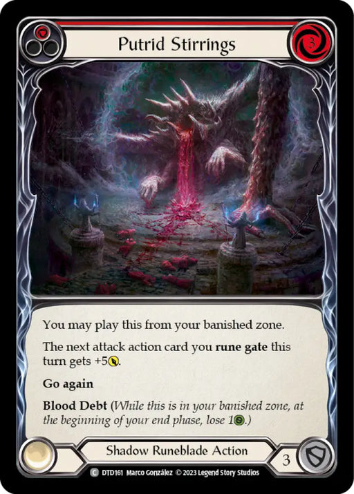 Putrid Stirrings (Red) [Dusk Till Dawn] Rainbow Foil - Flesh And Blood Single