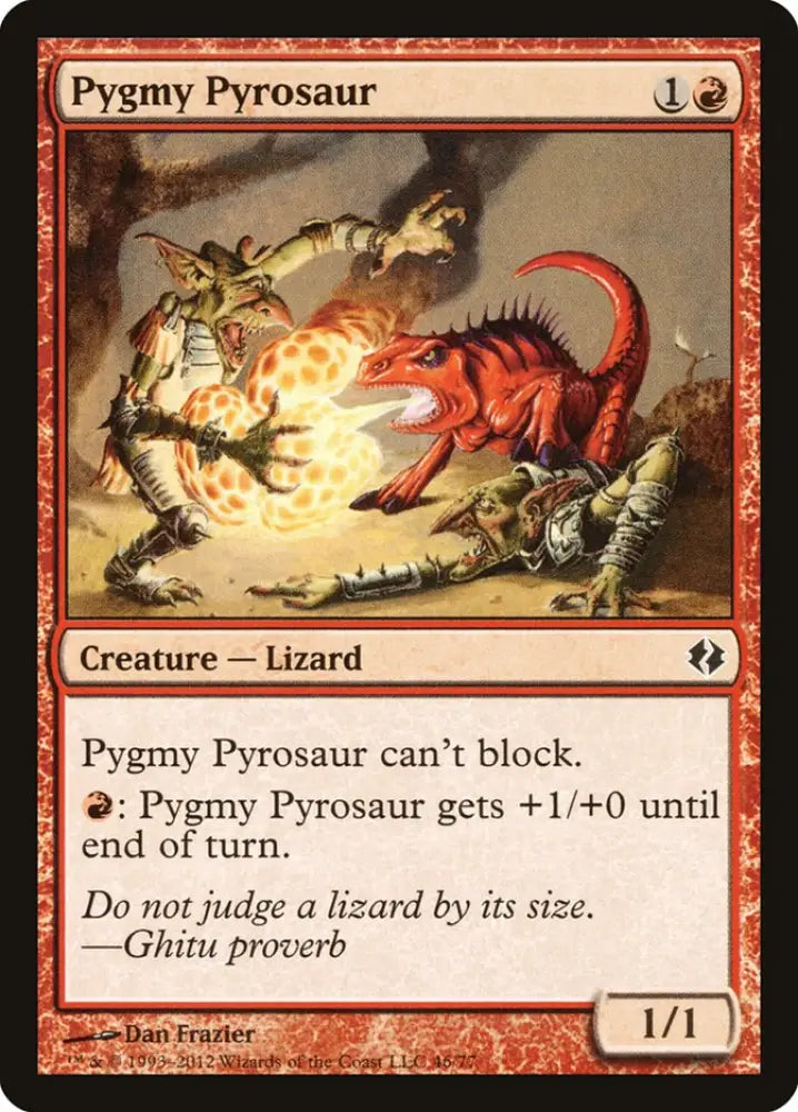 Pygmy Pyrosaur [Duel Decks: Venser vs. Koth] - MTG Single
