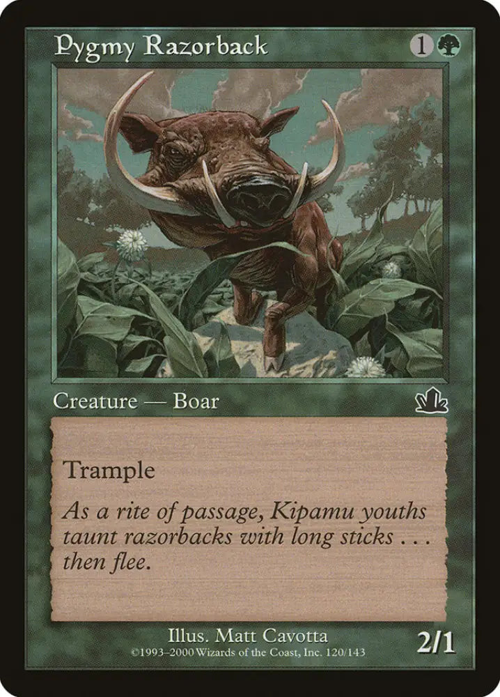 Pygmy Razorback [Prophecy] - MTG Single