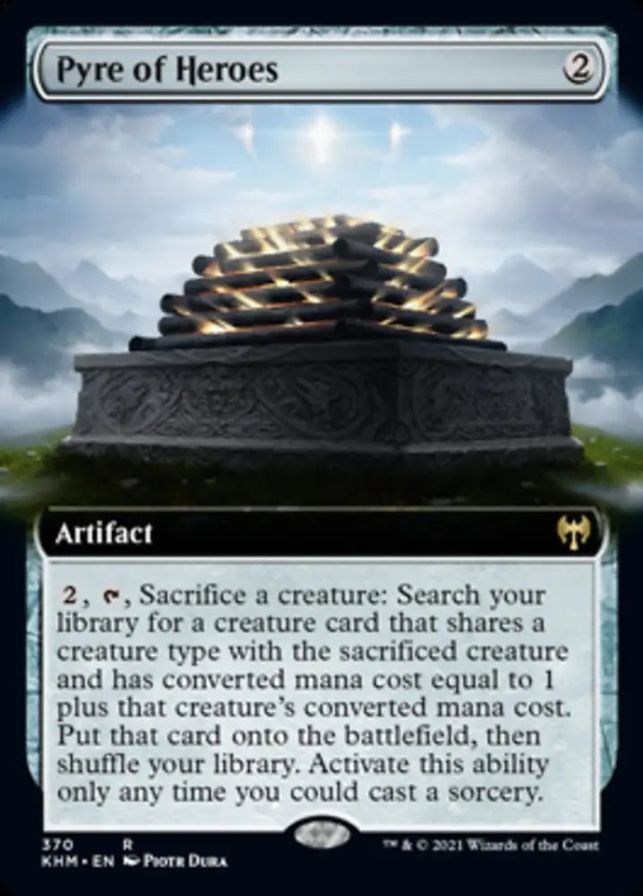 Pyre of Heroes (Extended Art) [Kaldheim] - MTG Single
