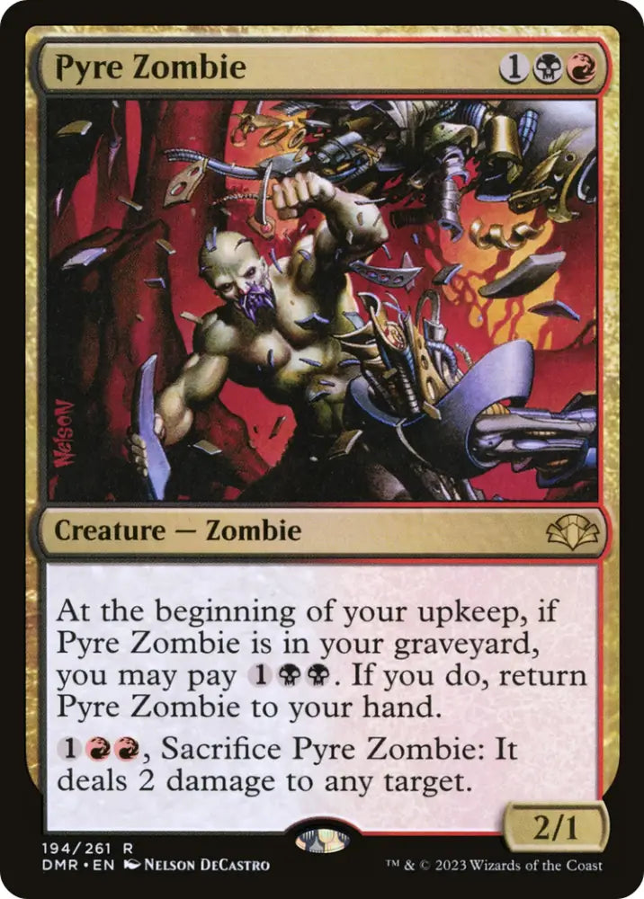 Pyre Zombie [Dominaria Remastered] - MTG Single