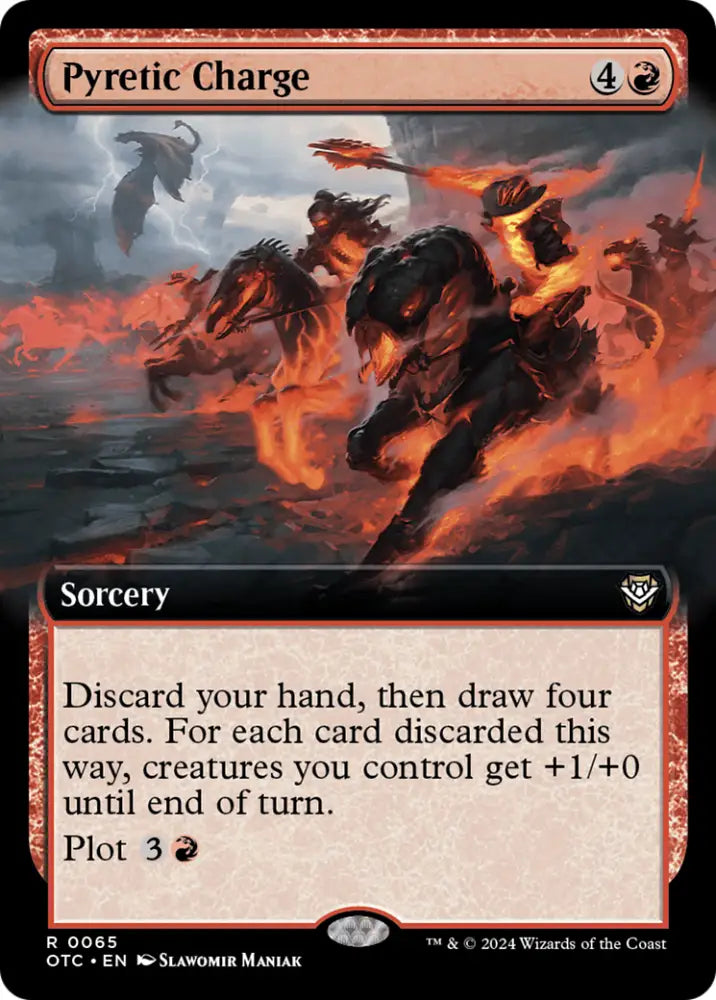 Pyretic Charge (Extended Art) [Outlaws of Thunder Junction Commander] - MTG Single