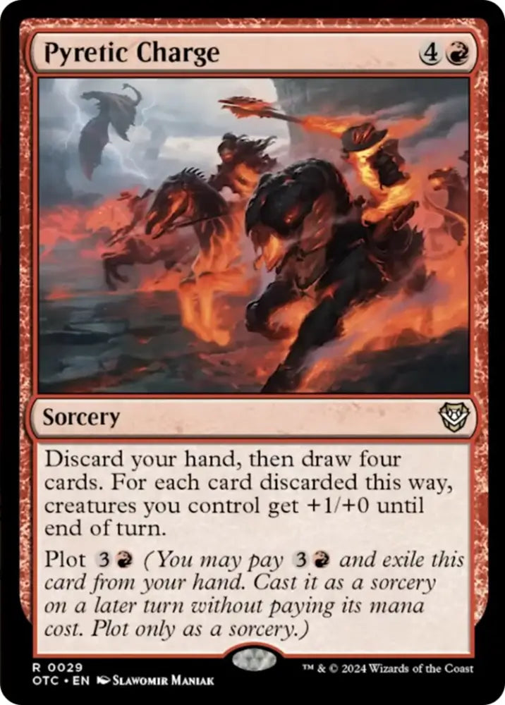 Pyretic Charge [Outlaws of Thunder Junction Commander] - MTG Single