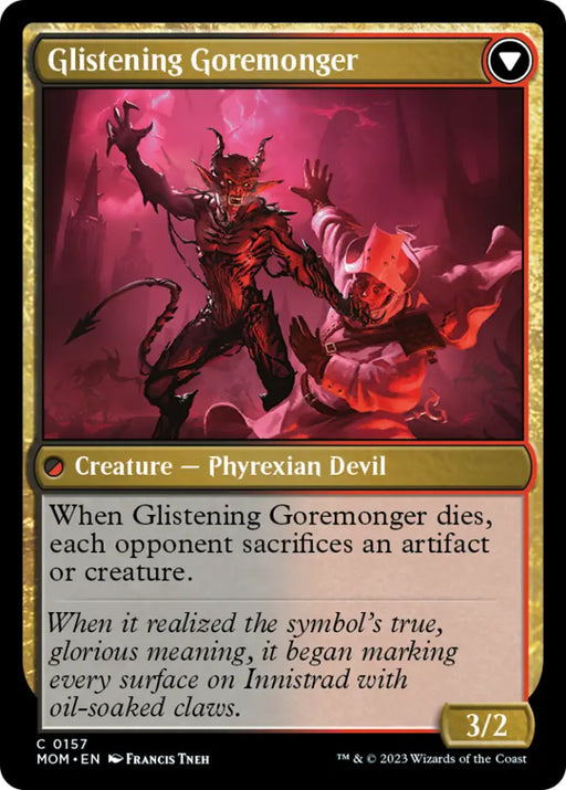Pyretic Prankster // Glistening Goremonger [March of the Machine] - MTG Single