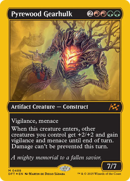 Pyrewood Gearhulk (First-Place Foil) [Aetherdrift] - MTG Single