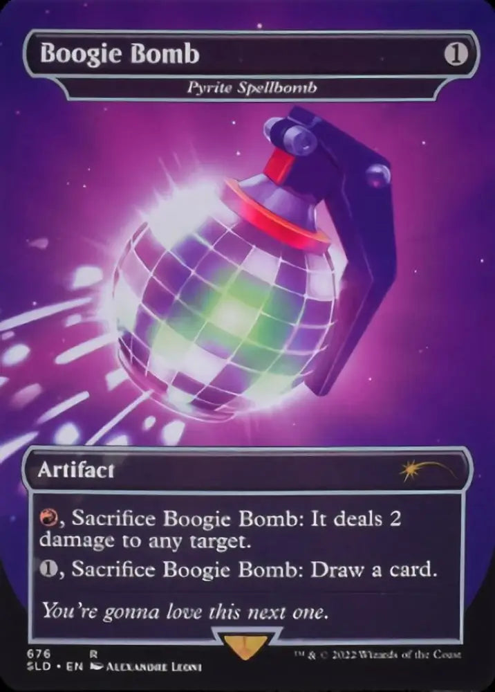 Pyrite Spellbomb - Boogie Bomb (Borderless) [Secret Lair Drop Promos] - MTG Single