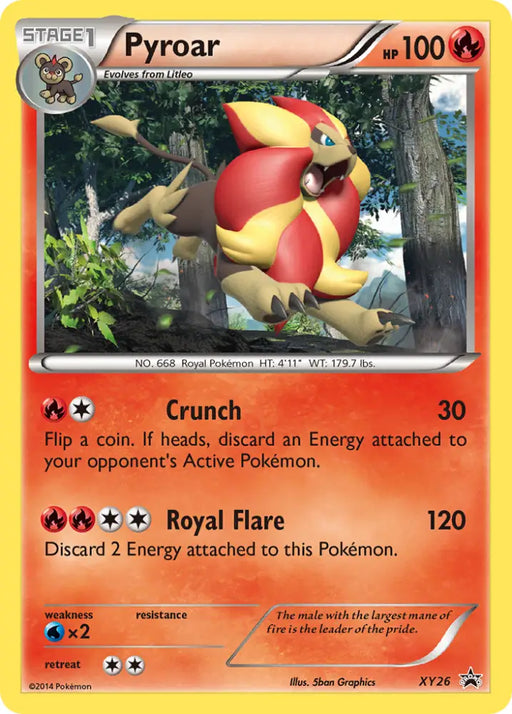 Pyroar (XY26) [XY: Black Star Promos] - Pokemon Single