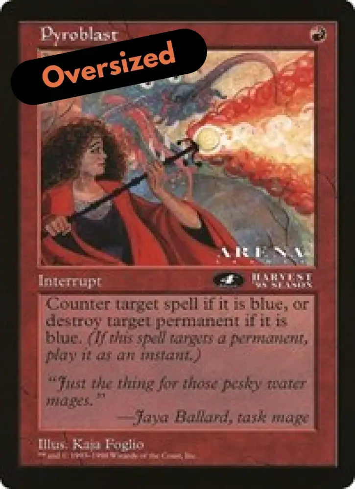 Pyroblast (4th Place) (Oversized) [Oversize Cards] - MTG Single