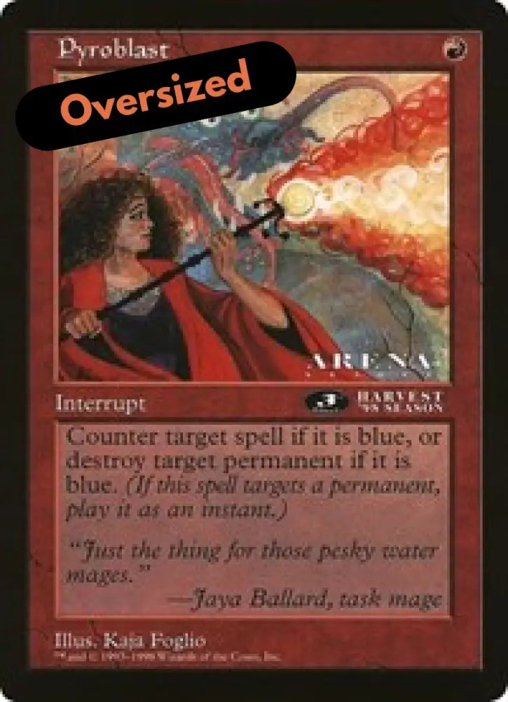 Pyroblast (Oversized) [Oversize Cards] - MTG Single