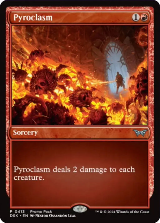 Pyroclasm (Promo Pack) [Duskmourn: House of Horror Promos] - MTG Single