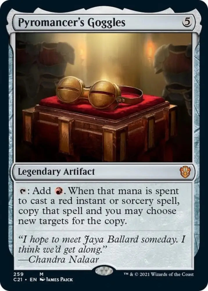 Pyromancer’s Goggles [Commander 2021] - MTG Single