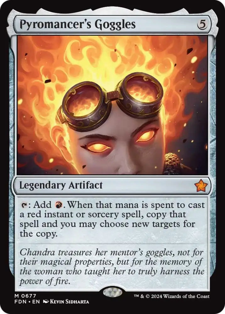 Pyromancer’s Goggles [Foundations] - MTG Single