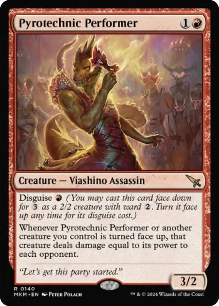 Pyrotechnic Performer [Murders at Karlov Manor] - MTG Single