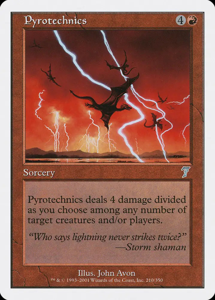 Pyrotechnics [Seventh Edition] - MTG Single