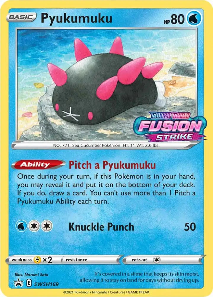 Pyukumuku (SWSH169) (Prerelease Promo) [Sword & Shield: Black Star Promos] - Pokemon Single
