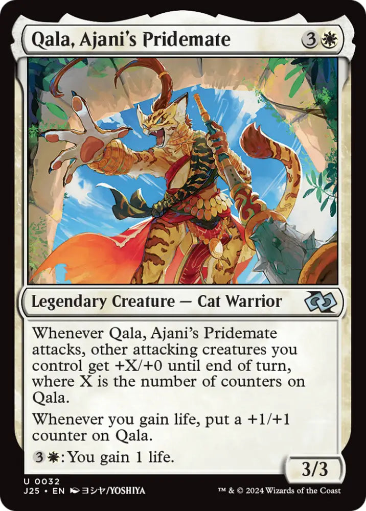 Qala Ajani’s Pridemate (Anime) [Foundations Jumpstart] - MTG Single