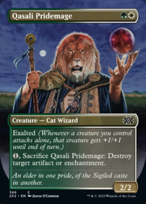 Qasali Pridemage (Borderless Alternate Art) [Double Masters 2022] - MTG Single