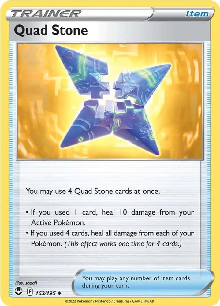 Quad Stone (163/195) [Sword & Shield: Silver Tempest] - Pokemon Single