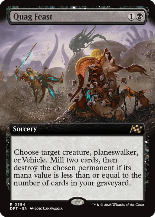 Quag Feast (Extended Art) [Aetherdrift] - MTG Single
