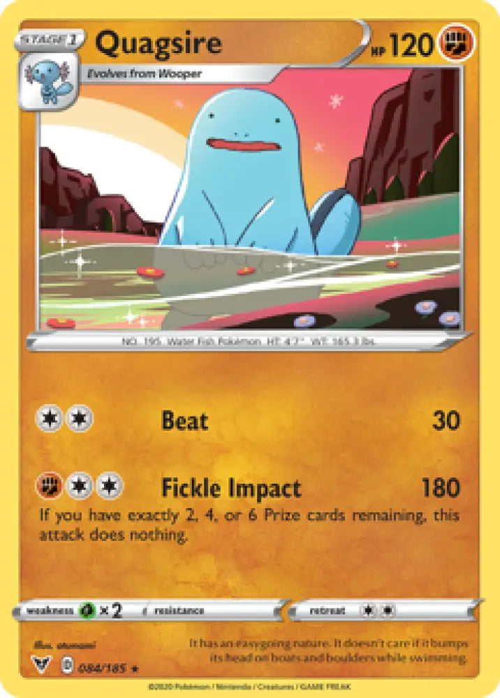 Quagsire (084/185) [Sword & Shield: Vivid Voltage] - Pokemon Single