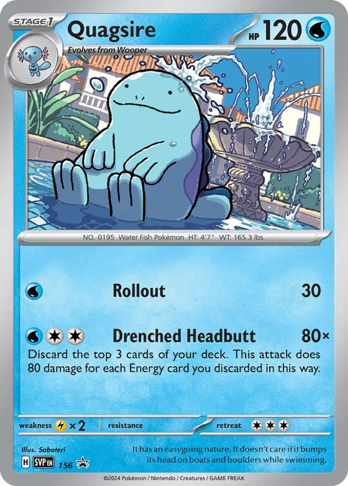 Quagsire (156) [Scarlet & Violet: Black Star Promos] - Pokemon Single