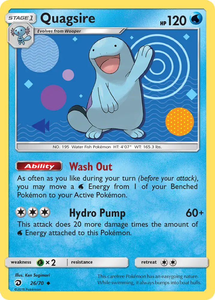 Quagsire (26/70) [Sun & Moon: Dragon Majesty] - Pokemon Single
