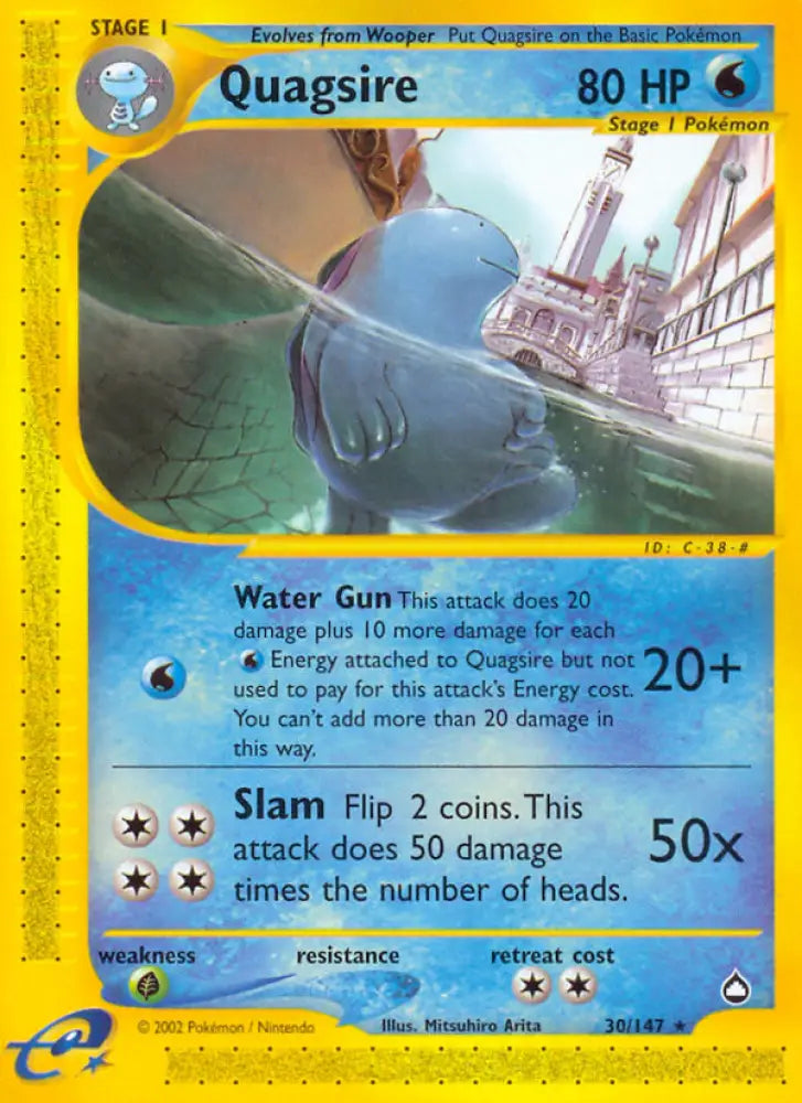 Quagsire (30/147) [Aquapolis] - Pokemon Single