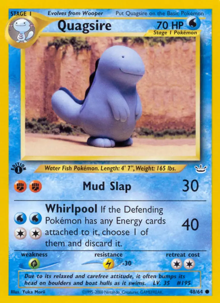Quagsire (48/64) [Neo Revelation 1st Edition] - Pokemon Single