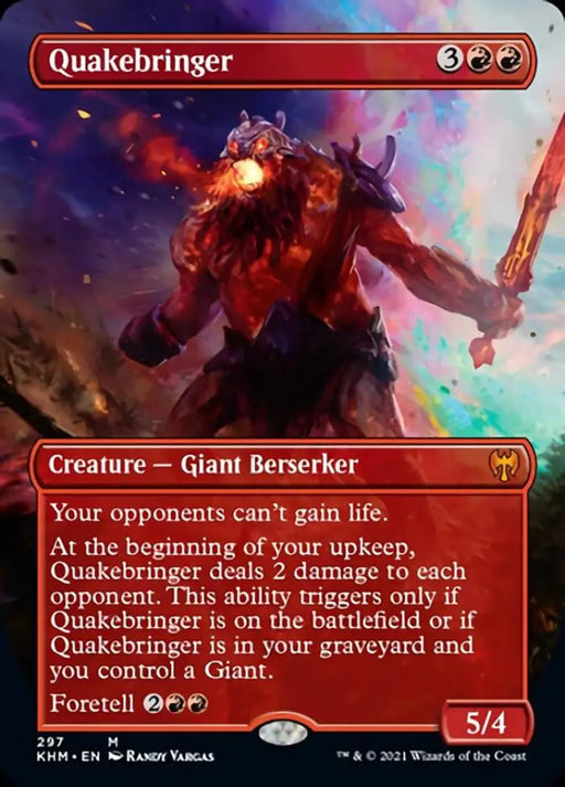 Quakebringer (Borderless Alternate Art) [Kaldheim] - MTG Single