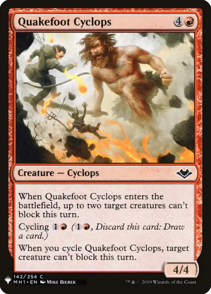 Quakefoot Cyclops [Mystery Booster] - MTG Single