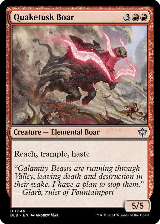 Quaketusk Boar [Bloomburrow] - MTG Single